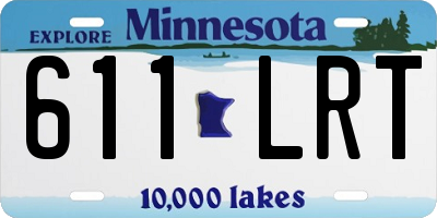 MN license plate 611LRT