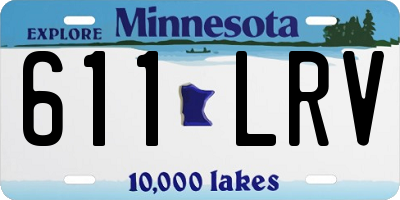 MN license plate 611LRV