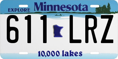 MN license plate 611LRZ