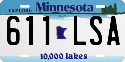 MN license plate 611LSA
