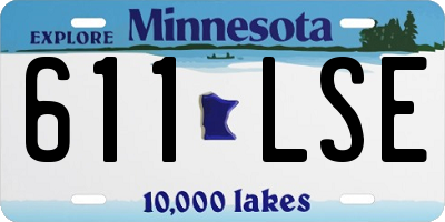 MN license plate 611LSE