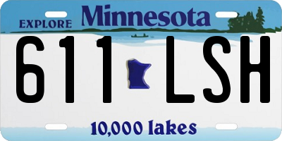 MN license plate 611LSH