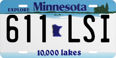 MN license plate 611LSI