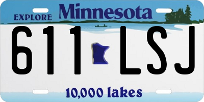 MN license plate 611LSJ