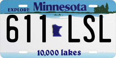 MN license plate 611LSL