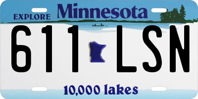MN license plate 611LSN