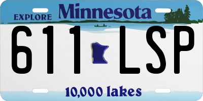 MN license plate 611LSP