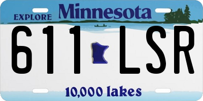 MN license plate 611LSR