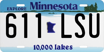MN license plate 611LSU