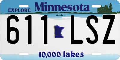 MN license plate 611LSZ