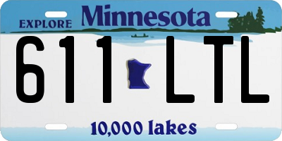 MN license plate 611LTL