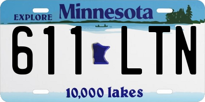 MN license plate 611LTN