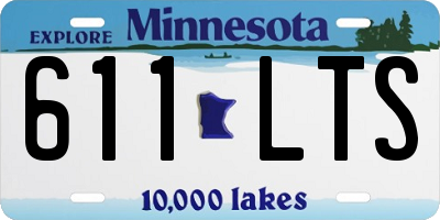 MN license plate 611LTS