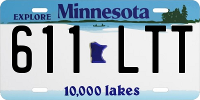 MN license plate 611LTT