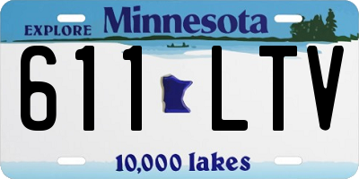 MN license plate 611LTV