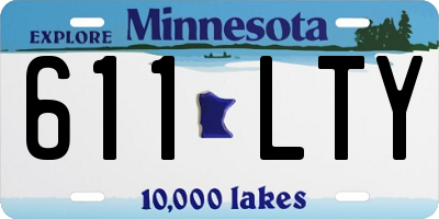 MN license plate 611LTY