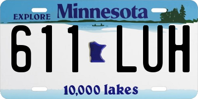 MN license plate 611LUH