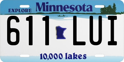 MN license plate 611LUI