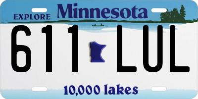 MN license plate 611LUL