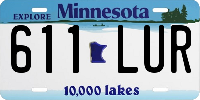 MN license plate 611LUR