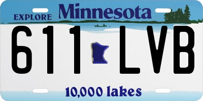 MN license plate 611LVB