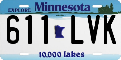 MN license plate 611LVK