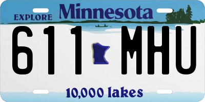 MN license plate 611MHU