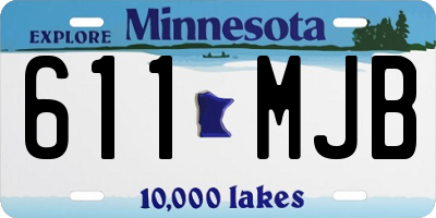 MN license plate 611MJB