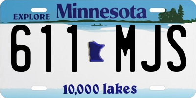 MN license plate 611MJS