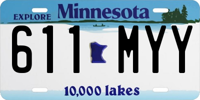 MN license plate 611MYY