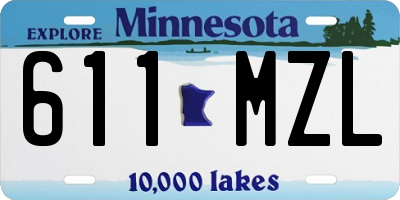 MN license plate 611MZL