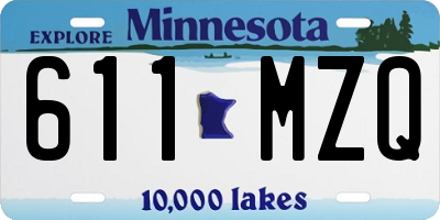 MN license plate 611MZQ