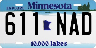 MN license plate 611NAD