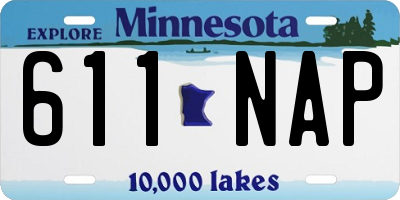 MN license plate 611NAP