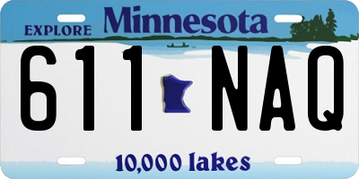 MN license plate 611NAQ