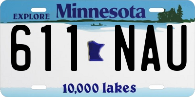 MN license plate 611NAU
