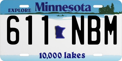 MN license plate 611NBM
