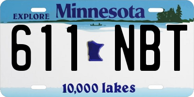 MN license plate 611NBT