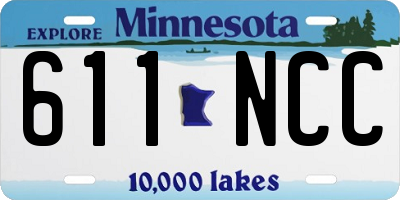 MN license plate 611NCC
