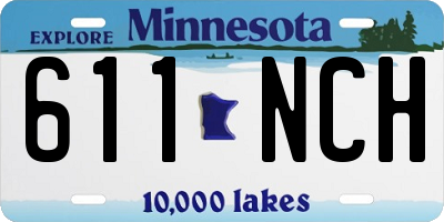 MN license plate 611NCH