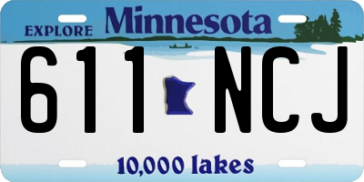 MN license plate 611NCJ