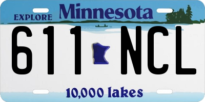 MN license plate 611NCL