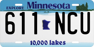 MN license plate 611NCU