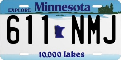 MN license plate 611NMJ