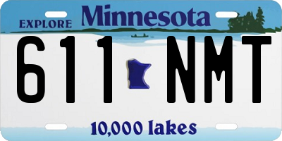 MN license plate 611NMT
