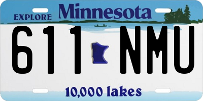 MN license plate 611NMU
