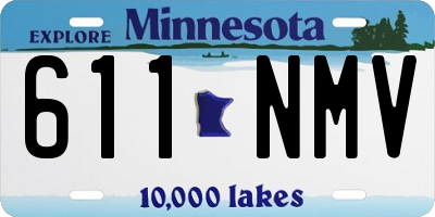 MN license plate 611NMV
