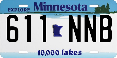 MN license plate 611NNB