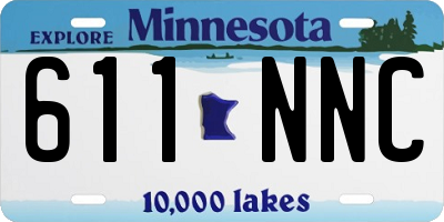 MN license plate 611NNC