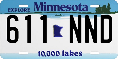 MN license plate 611NND